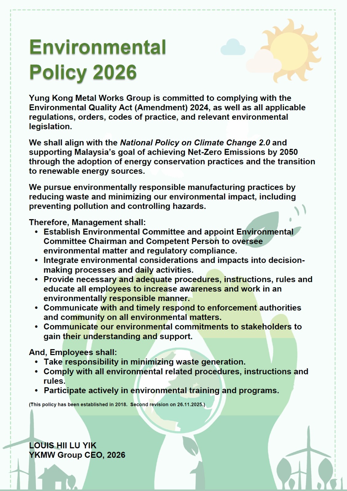 environmental policy poster
