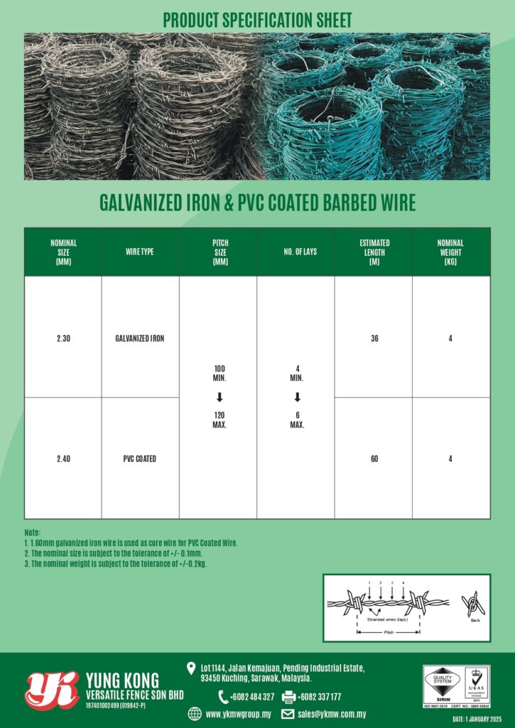 GALVANIZED-IRON-PVC-COATED-BARBED-WIRE-GI-PVC-BARBED-WIRE-ROLL-YUNG-KONG-VERSATILE-FENCE-SDN-BHD-YKVF-KUCHING