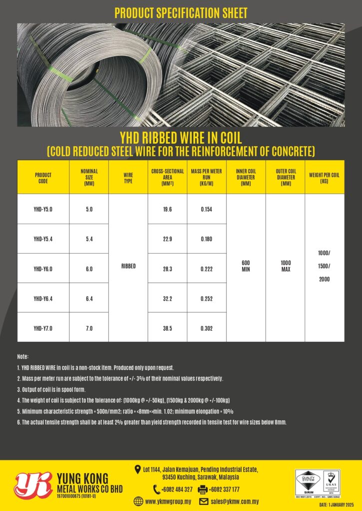 YHD-RIBBED-WIRE-IN-COIL-HARD-DRAWN-WIRE-WIRE-MESH-CULVERT-YUNG-KONG-METAL-WORKS-CO-BHD-YKMW-KUCHING