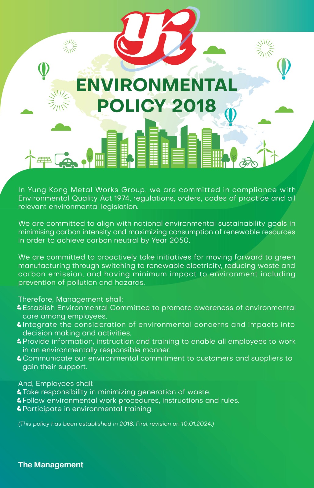 environmental policy poster